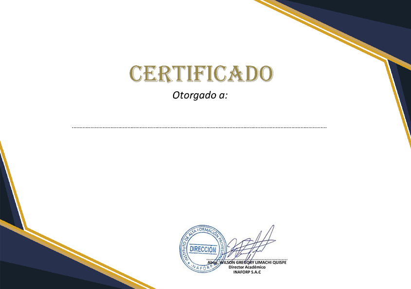 Certificado Internacional